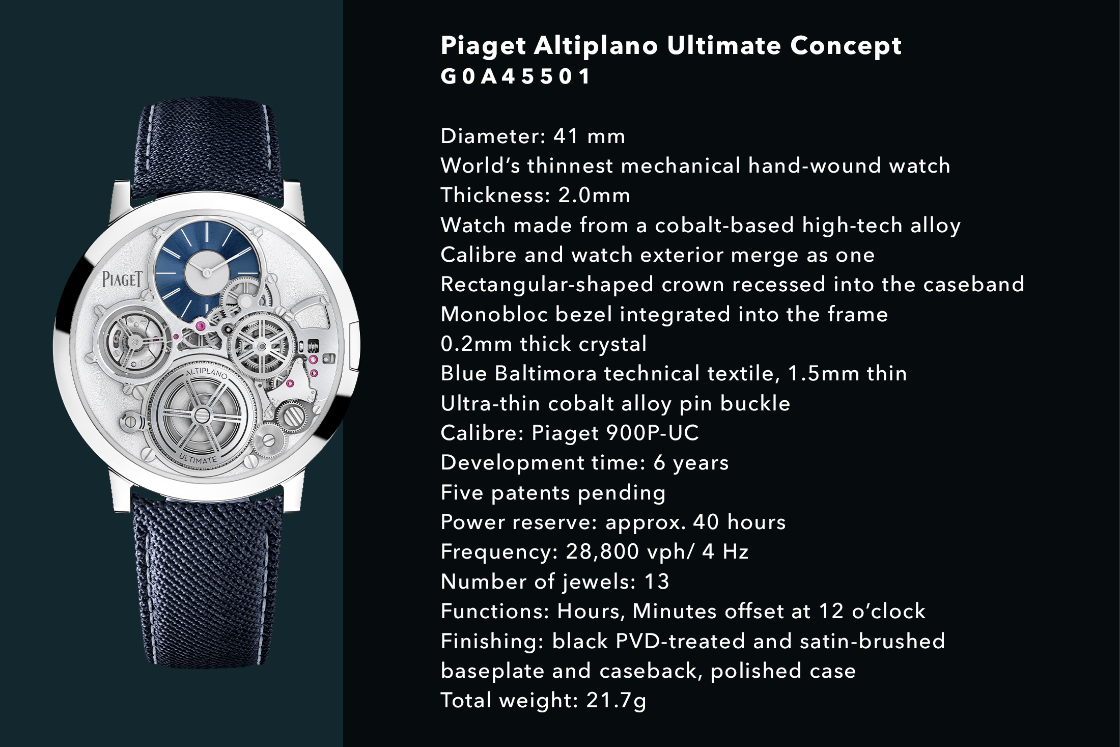 Altiplano ultimate discount concept watch price