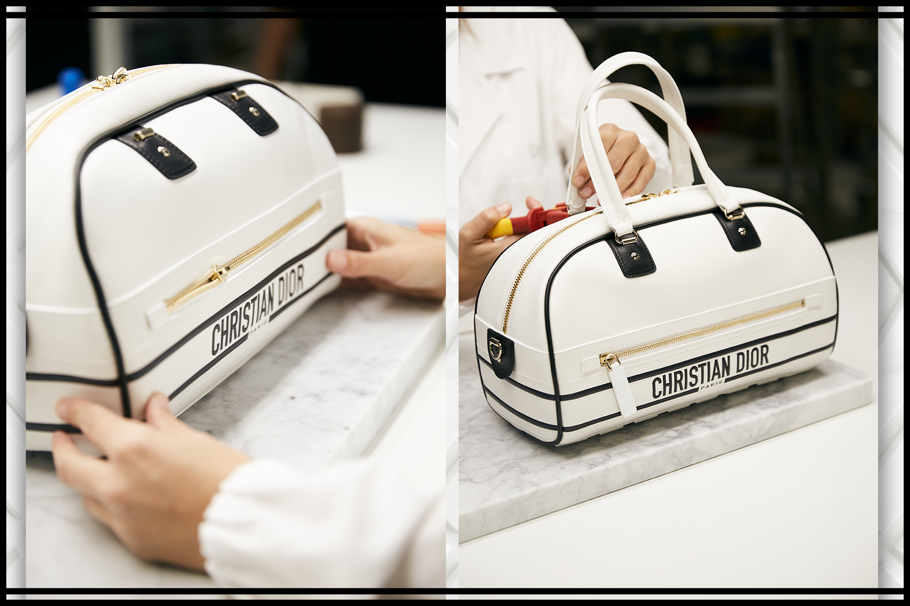 The must have Dior Vibe bowling bag launched at its Cruise 2022 show