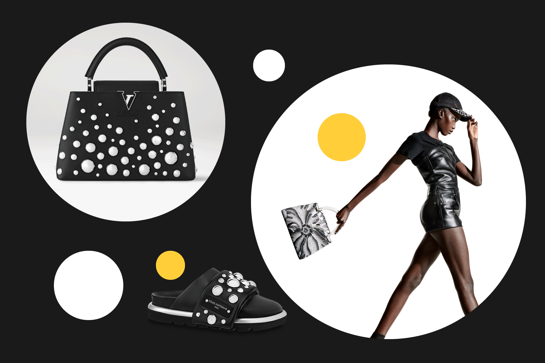 Louis Vuitton Capucines Bag Yayoi Kusama Painted Dots Taurillon