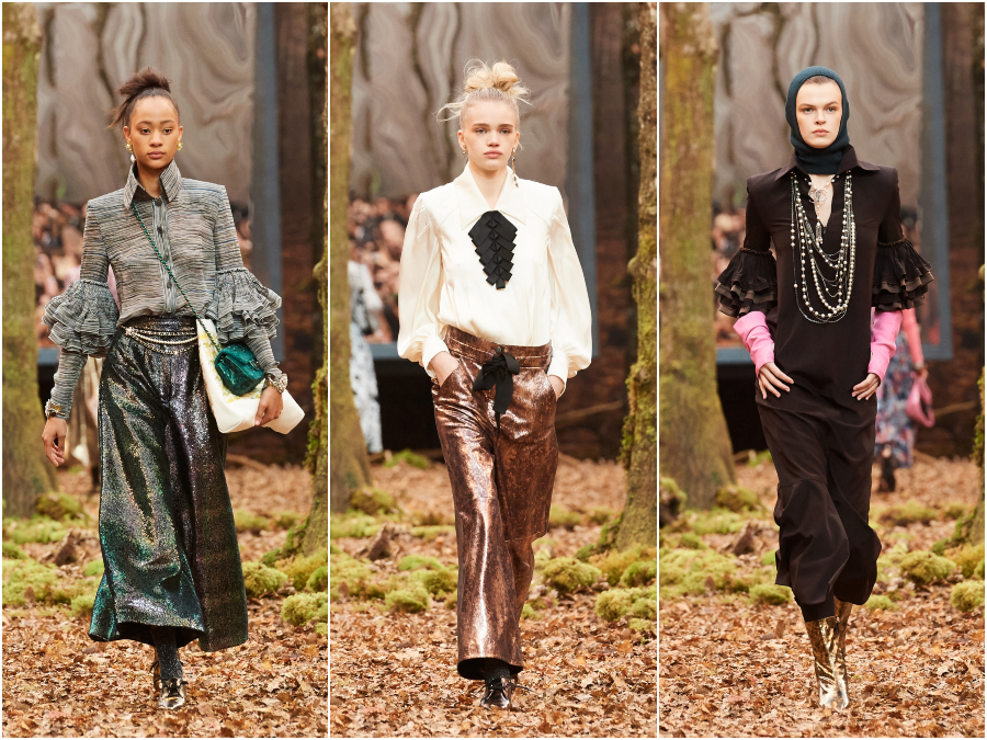 Chanel's Fall 2018 Collection Takes to the Woods and Puts Heavy
