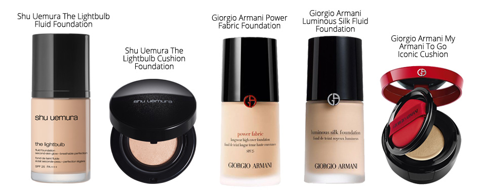 Foundations - Armani Beauty, Shu Uemura